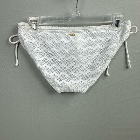 Roxy Women’s 70s Lowrider Tie Side Bikini Bottom Large White - Picture 6 of 6
